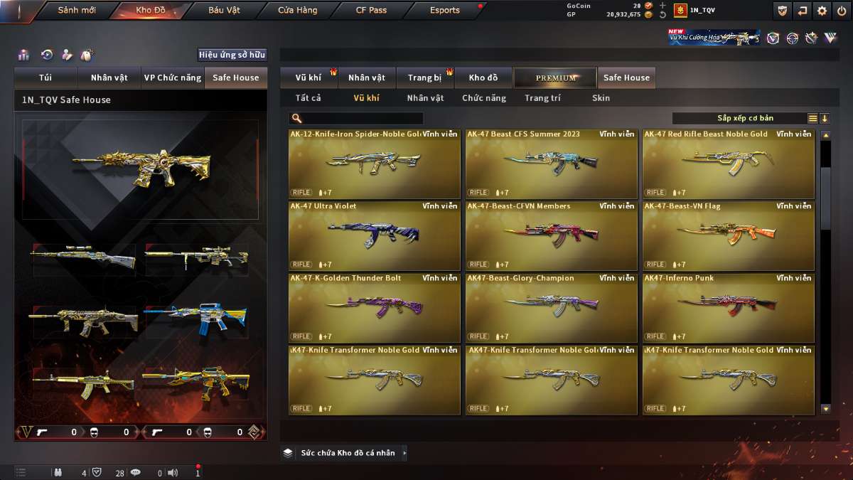 shop acc cf uy tin gia re